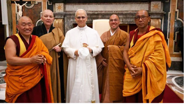 Leo XIV with Buddhists 1